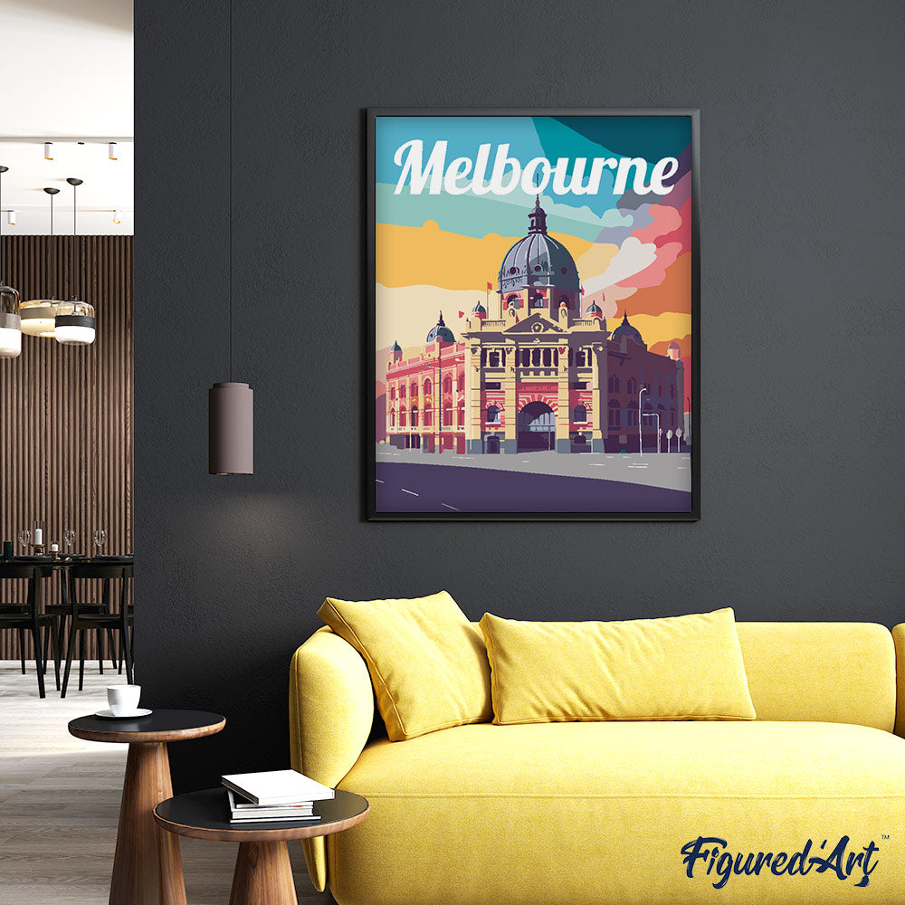 Reiseplakat Melbourne