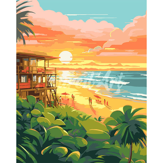 Beach Club at Sunset