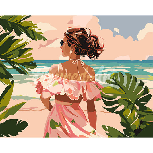 Lovely Girl by the Sea