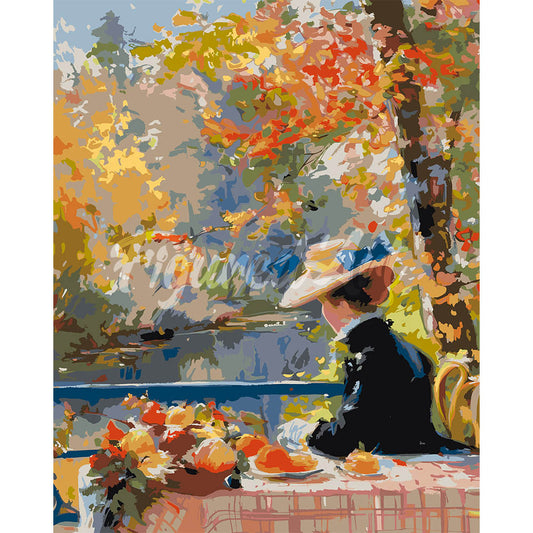 Renoir-Inspired Fall Lady