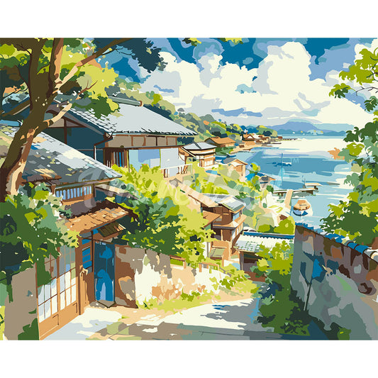 Seaside Village in Japan