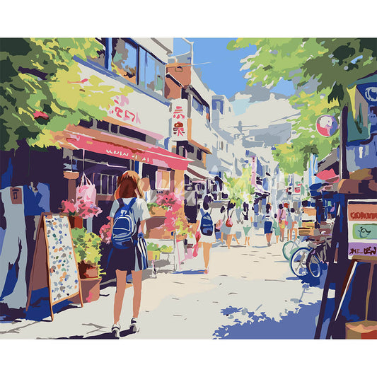 Japanese Neighborhood Morning