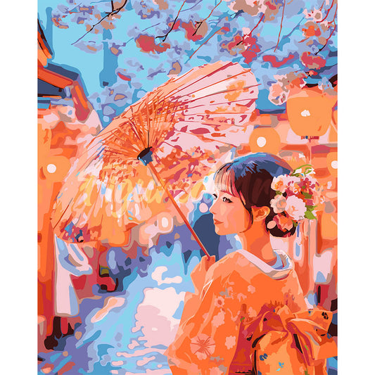 Kimono Girl on Sakura Street