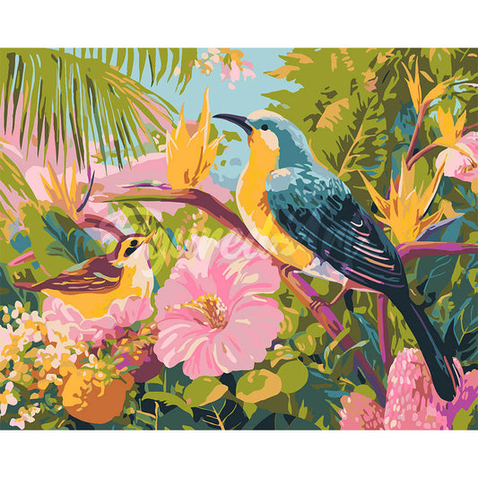 Tropische Gartenvögel