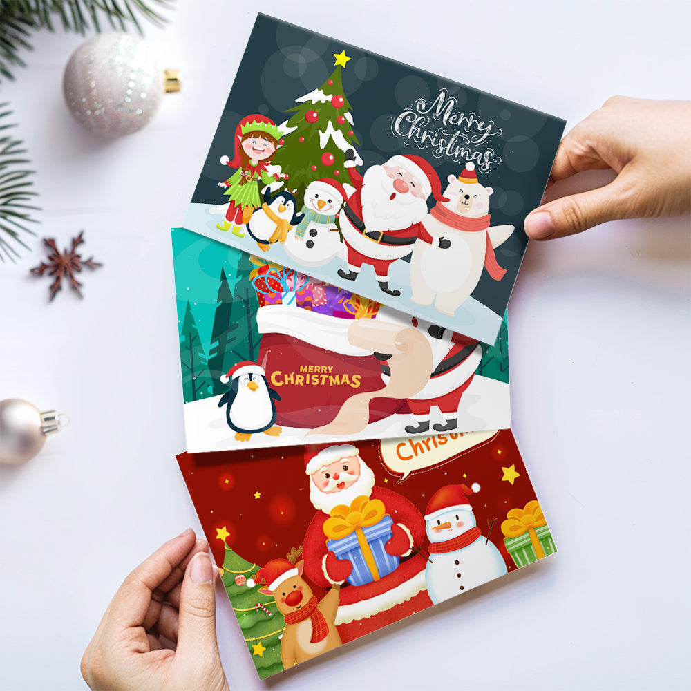 Weihnachtskarte I - Malen nach Zahlen