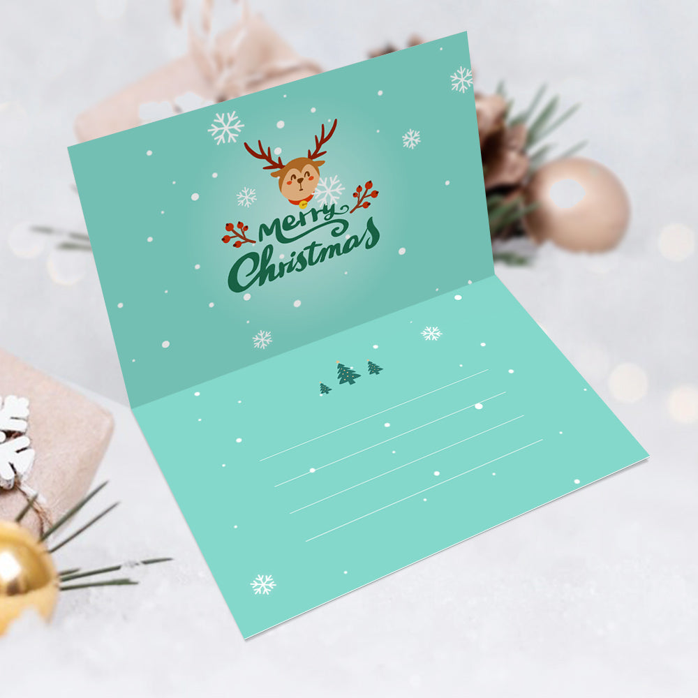 Weihnachtskarte I - Malen nach Zahlen
