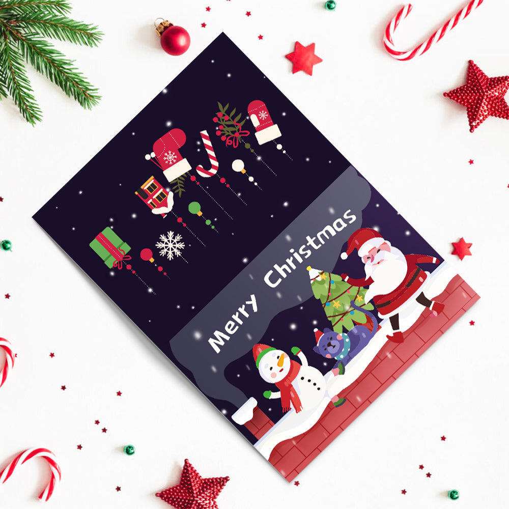 Weihnachtskarte V - Malen nach Zahlen