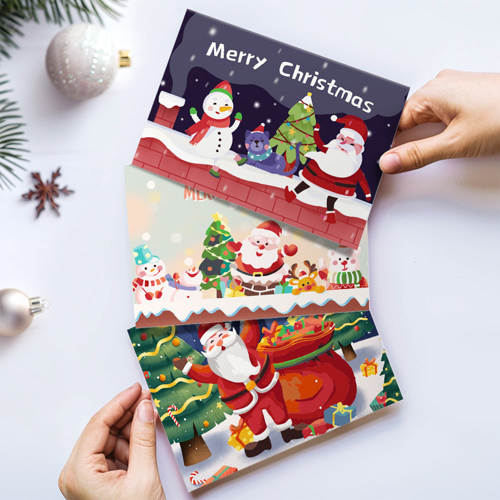 Weihnachtskarte V - Malen nach Zahlen