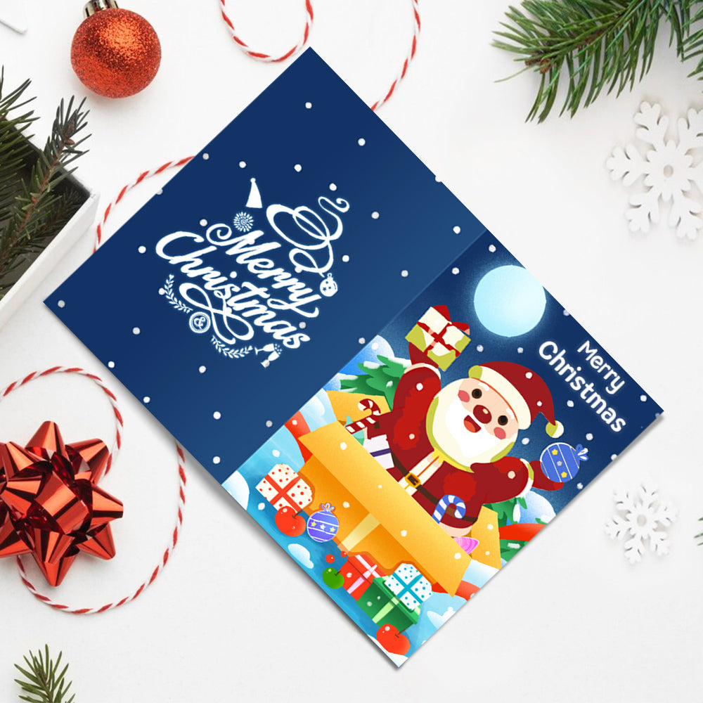 Weihnachtskarte II - Malen nach Zahlen