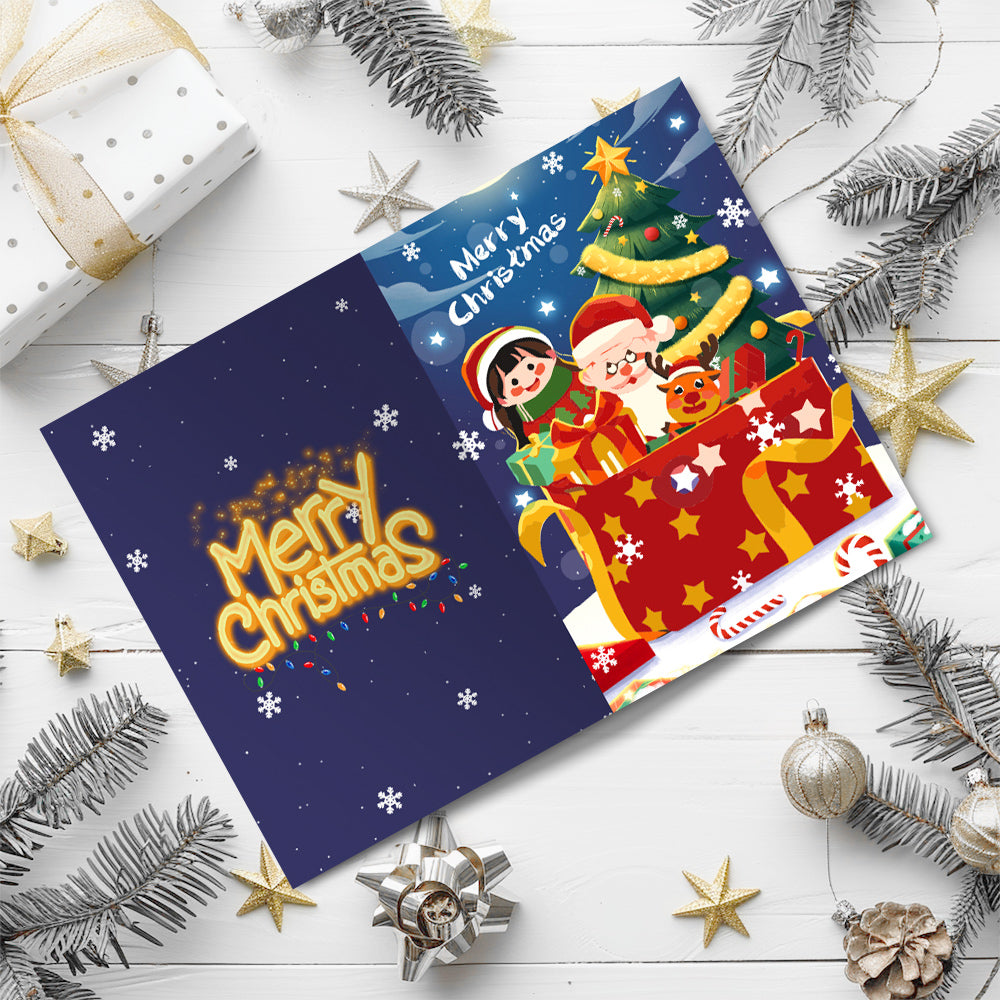 Weihnachtskarte II - Malen nach Zahlen