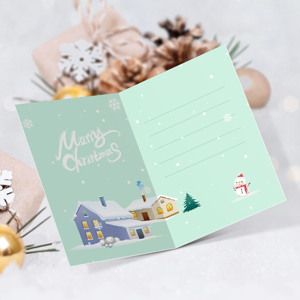 Weihnachtskarte II - Malen nach Zahlen