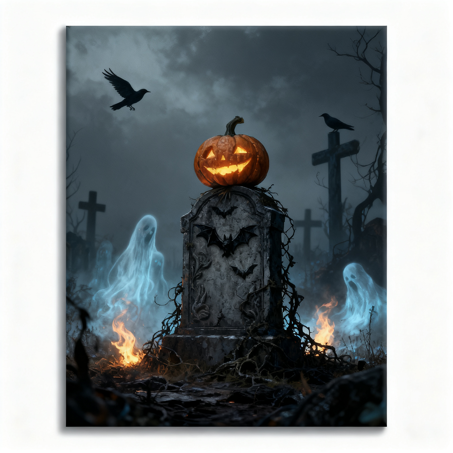 Vampire Cemetery - Paint by Numbers