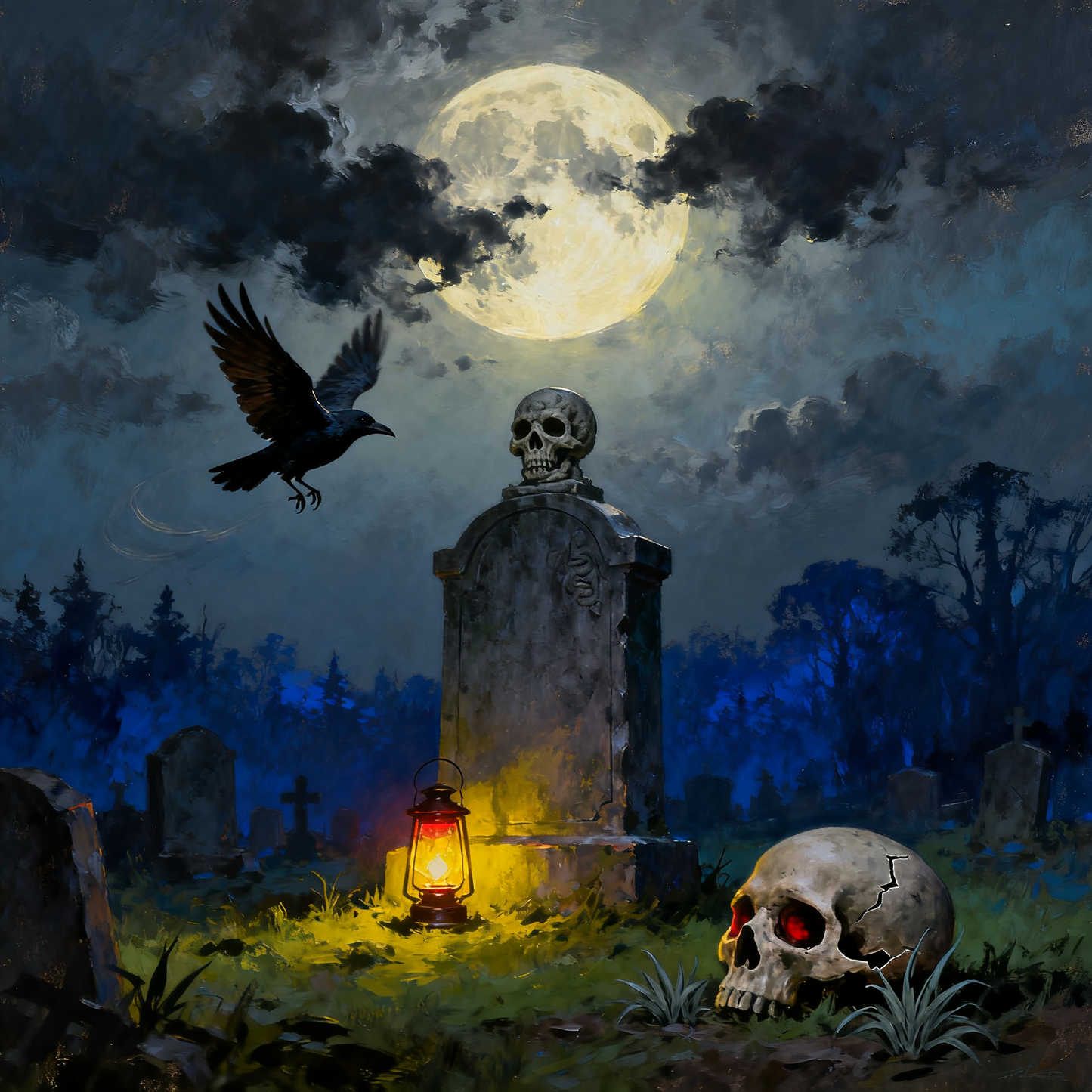 Crow Cemetery - Paint by Numbers