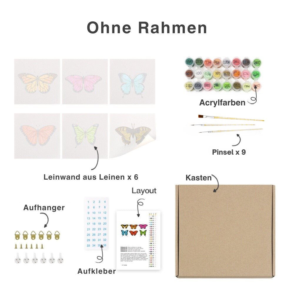 Malen nach Zahlen ¨C 6 Mini-Gem?lde | Sommer in Italien Set