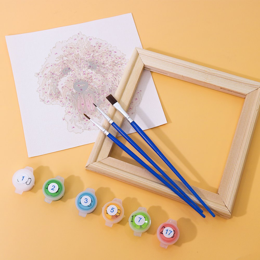 Malen nach Zahlen - 6 Mini-Gem?lde | Hunde Set