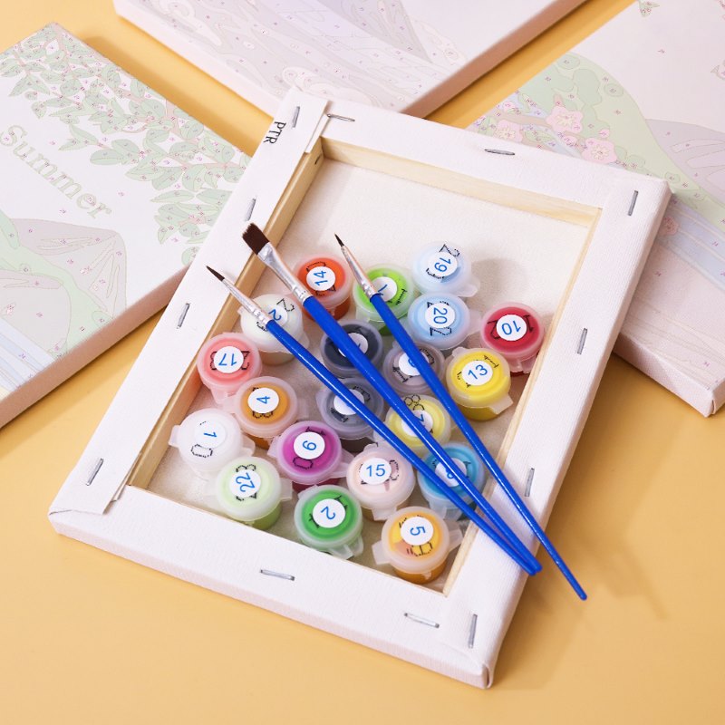Malen nach Zahlen - 4 Mini-Gem?lde | 4 Jahreszeiten-Set