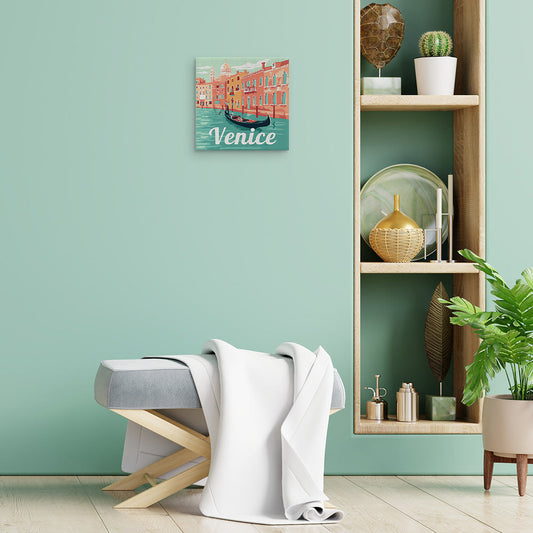 Mini Malen nach Zahlen 8x8 gerahmt - Reiseposter Venedig