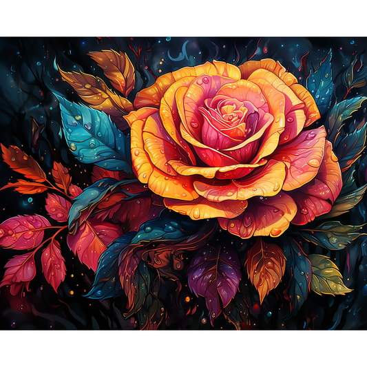 Abstrakte Rosentöne