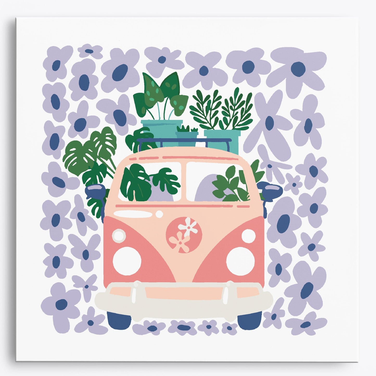 Retro Blossom Bus Mini-Bausatz