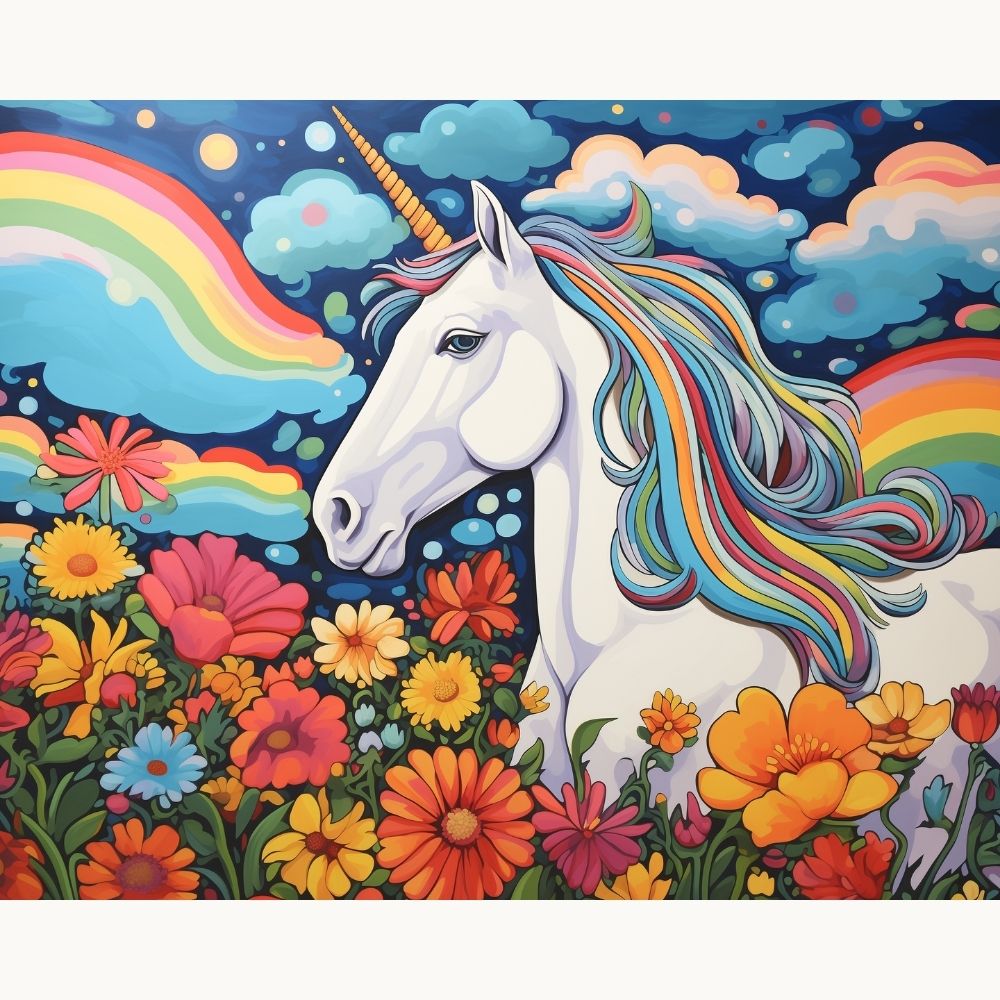 Buntes Einhorn