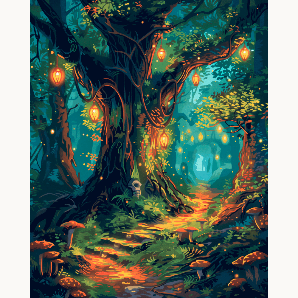 Hängeleuchten Wald