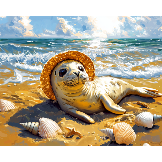 Sonnenbeschienener Hafen