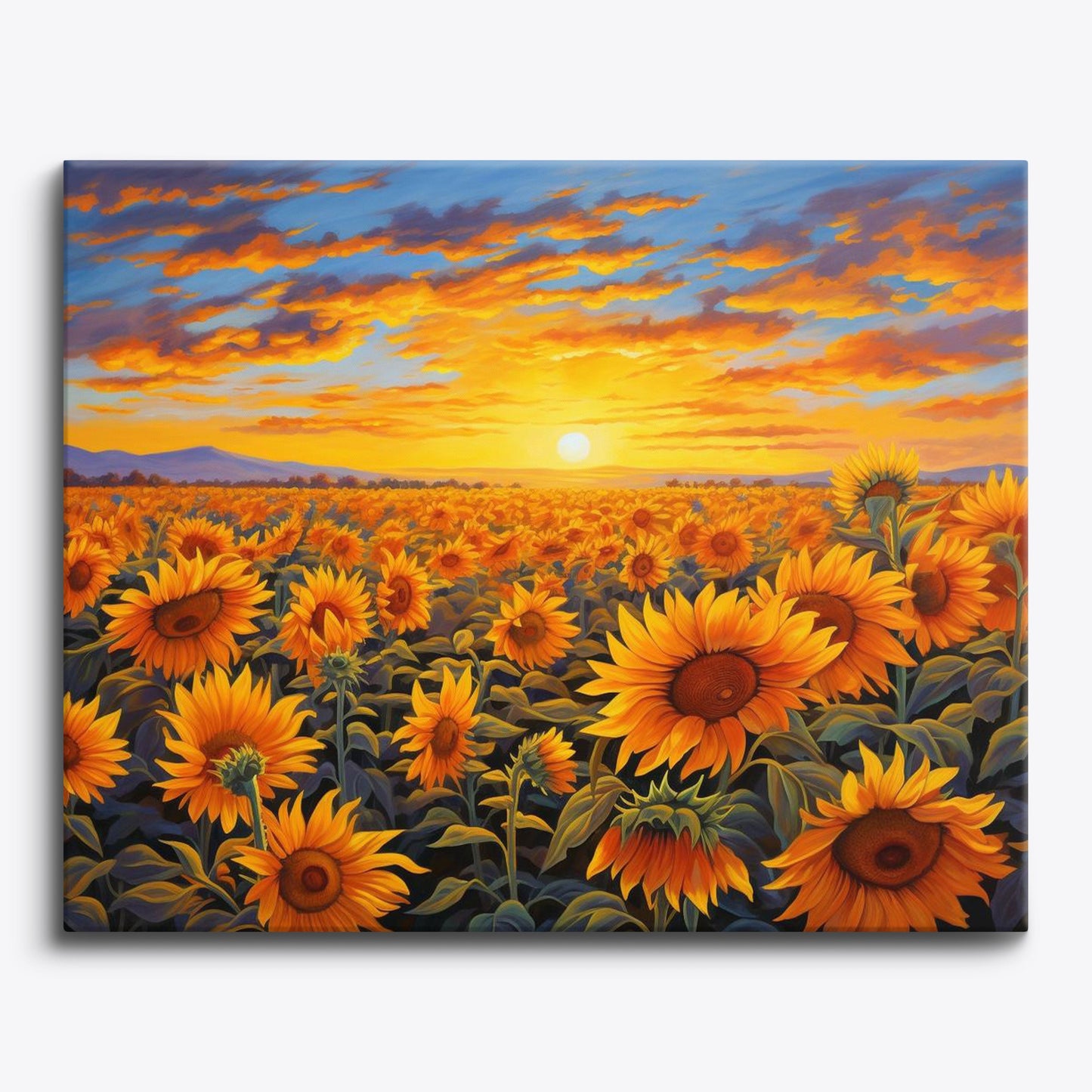 Gedrehte Sonnenblumen