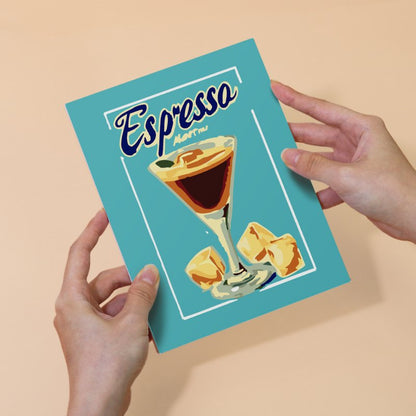Malen nach Zahlen - 6 Mini-Gem?lde | Wundersch?nes Cocktail-Set