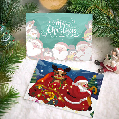 Weihnachtskarte IV - Malen nach Zahlen