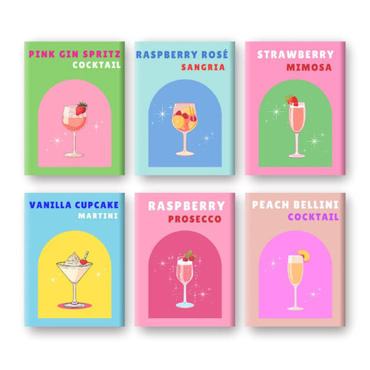 Malen nach Zahlen ¨C 6 Mini-Gem?lde | Sip & Sparkle Cocktail-Set