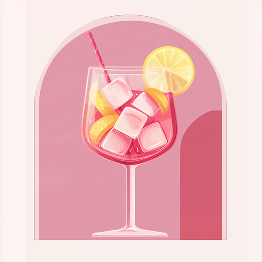Mini Malen nach Zahlen mit Rahmen - Cocktail