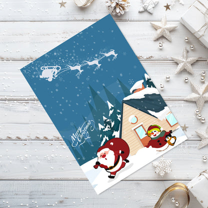 Weihnachtskarte IV - Malen nach Zahlen