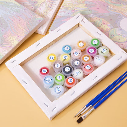Malen nach Zahlen ¨C 6 Mini-Gem?lde | Set Bunte Tiere