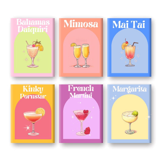 Malen nach Zahlen ¨C 6 Mini-Gem?lde | Girls Night Out Cocktail-Set