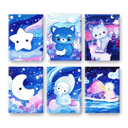 6 Mini-Gem?lde | Sweet Dreams Set - by Tiny Tami