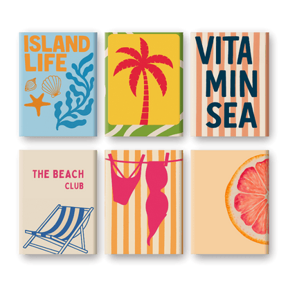 Malen nach Zahlen ¨C 6 Mini-Gem?lde | Island Set