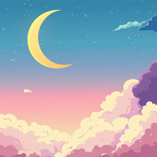 Mini Malen nach Zahlen mit Rahmen - Pink sky