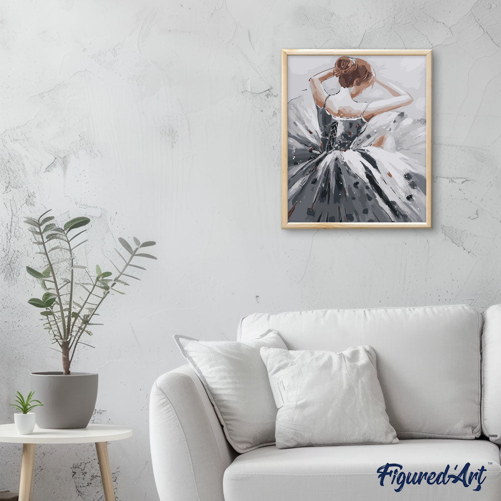 Dancer and Grey Dress