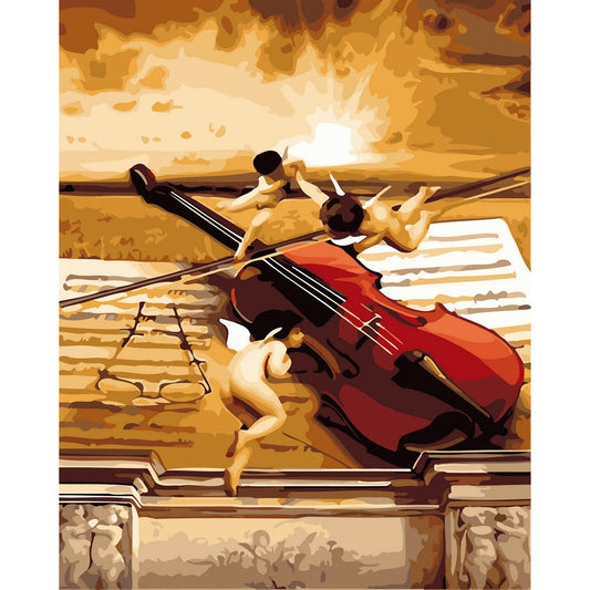 Little angels and violin