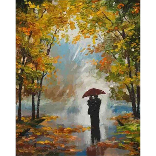 Couple in the woods