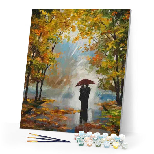 Couple in the woods