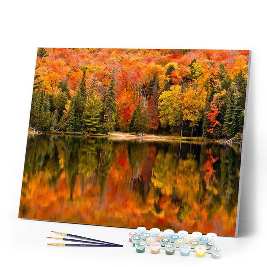 Lake Reflection in Autumn