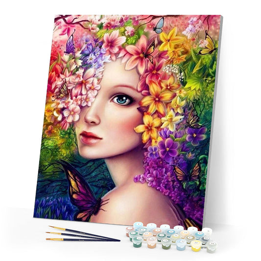 Woman with Flowers