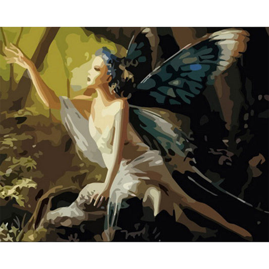 Woman with Butterfly Wings