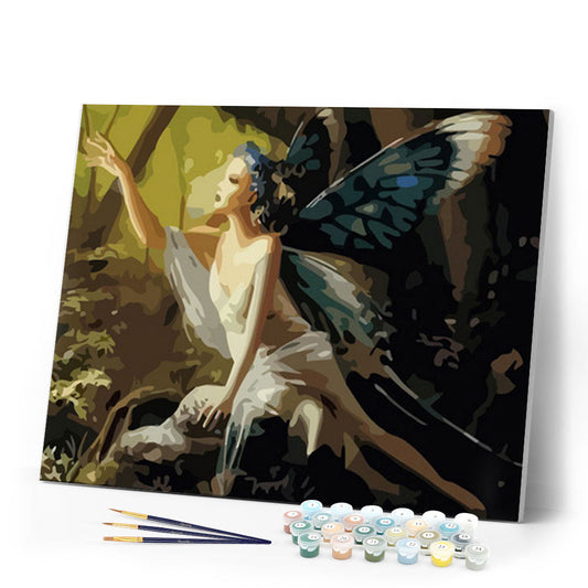 Woman with Butterfly Wings