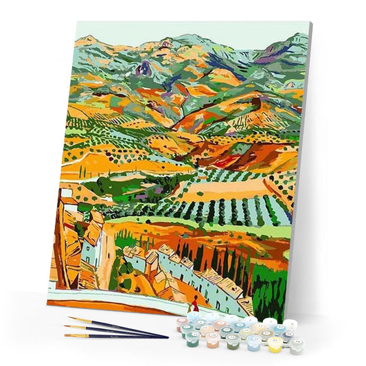 Countryside Landscape from the Hills