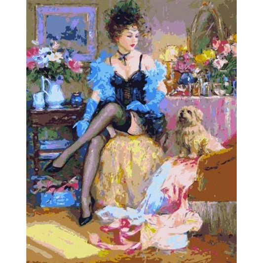 Courtesan and her Dog