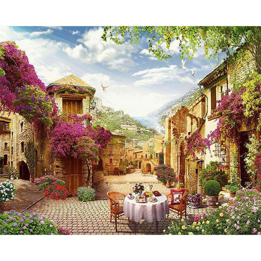 Breakfast in a Mediterranean village
