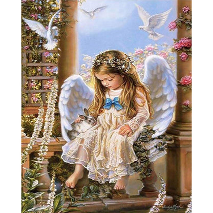 Little Angel Bunny and Doves