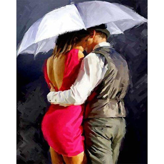 Lovers kissing